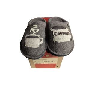 Haflinger AR Coffee Earth W Size US 6-6.5/EU 37 Wool Slippers New In Box